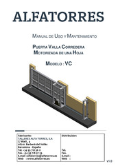 ALFATORRES VC Manual De Uso