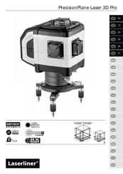 LaserLiner PrecisionPlane-Laser 3D Pro Manual De Instrucciones