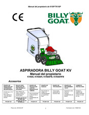 Billy Goat KV600FB Manual Del Propietário