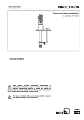 KSB CINCN Manual De Instrucciones