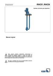 KSB RWCN Manual De Instrucciones