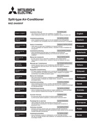 Mitsubishi Electric MXZ-3HA50VF Manual De Instalación