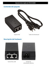 Ubiquiti POE-50-60W Guia De Inicio Rapido