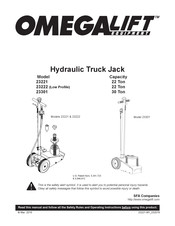 Omega Lift Equipment 23222 Manual Del Usuario