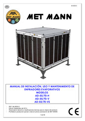 Met Mann AD-70-H Manual De Instalación, Uso Y Mantenimiento