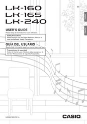 Casio LK-165 Guia Del Usuario