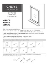 Foremost CHERIE CHNM2430 Instrucciones De Instalación