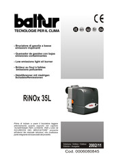 baltur RiNOx 35L Manual Del Usuario