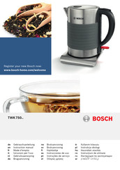 Bosch TWK 7S0 Serie Instrucciones De Uso