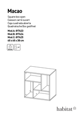 Habitat Macao 817624 Manual De Instrucciones