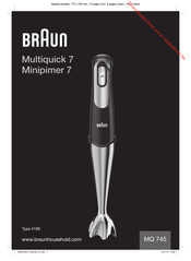 Braun MQ 745 Manual De Uso