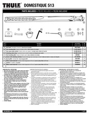 Thule DOMESTIQUE 513 Manual De Usario