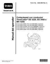 Toro TimeCutter SS 3225 Manual Del Operador