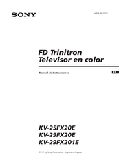 Sony KV-25FX20E Manual De Instrucciones