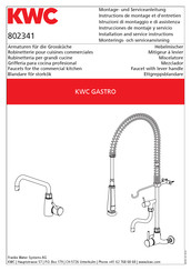 KWC GASTRO 802341 Instrucciones De Montaje