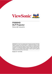 ViewSonic PX800HD Guia Del Usuario