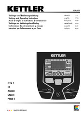 Kettler UNIX Instrucciones De Entrenamiento Y Manejo
