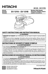 Hitachi SV 13YB Manual De Instrucciones