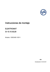 GFA ELEKTROMAT SI 10.15-30,00 Instrucciones De Montaje