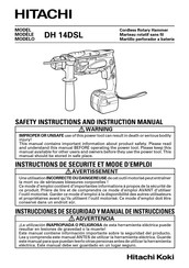 Hitachi DH 14DSL Manual De Instrucciones