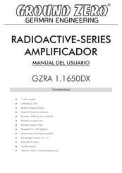 Ground Zero GZRA 1.1650DX Manual Del Usuario