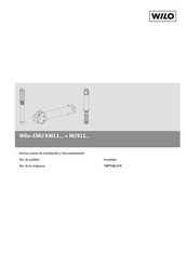 Wilo EMU KM13 Serie Instrucciones De Instalación Y Funcionamiento