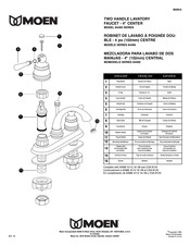Moen 84400 Serie Guia De Inicio Rapido