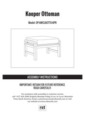 RST OP-AWCLBOTTO-KPR Manual De Instrucciones Y Ensamble