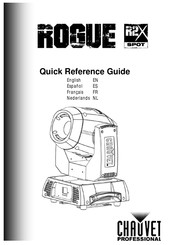 Chauvet Professional Rogue R2X Wash Guía De Referencia Rápida
