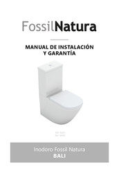 Fossil Natura BALI Manual De Instalación Y Garantía