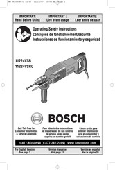 Bosch 11224VSR Instrucciones De Funcionamiento Y Seguridad