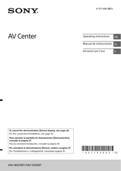 Sony XAV-V630BT Manual De Instrucciones