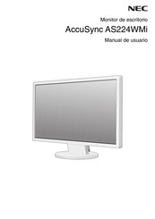 NEC AccuSync AS224WMi Manual De Usuario