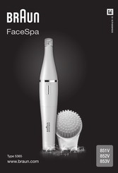 Braun FaceSpa 852V Manual De Instrucciones