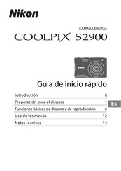 Nikon COOLPIX S2900 Guia De Inicio Rapido