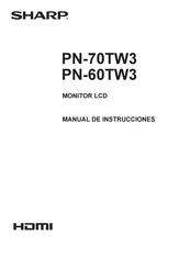 Sharp PN-60TW3 Manual De Instrucciones