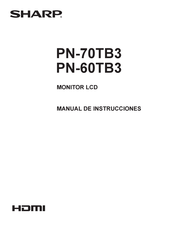 Sharp PN-70TB3 Manual De Instrucciones