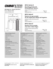 Omnifilter OT32 E Serie Instrucciones De Instalación