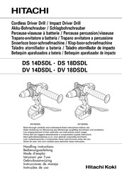 Hitachi Koki DV 14DSDL Instrucciones De Manejo