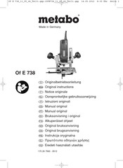 Metabo Of E 738 Manual Original