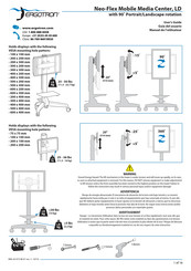 Ergotron Neo-Flex Mobile Media Center LD Guia Del Usuario