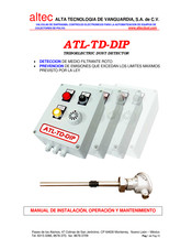 Altec ATL-TD-DIP Manual De Instalación, Operación Y Mantenimiento