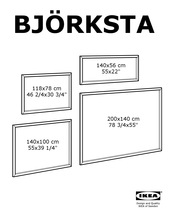 IKEA BJÖRKSTA Manual De Instrucciones