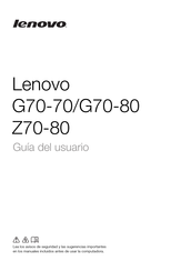 Lenovo G70-80 Guia Del Usuario