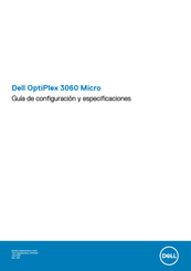 Dell D10U003 Guía De Configuración Y Especificaciones