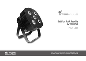 thomann Stairville Tri Flat PAR Profile 5x3W RGB 25 Manual De Instrucciones