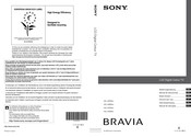 Sony Bravia KDL-40P55 Serie Manual De Instrucciones