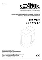 cedamatic GLISS 2000TC Libro De Instrucciones Y Catálogo De Recambios