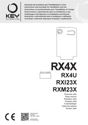 Key Automation RX4U Instrucciones Y Advertencias Para Su Instalación Y Uso