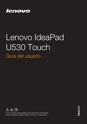 Lenovo IdeaPad U530 Touch Guia Del Usuario